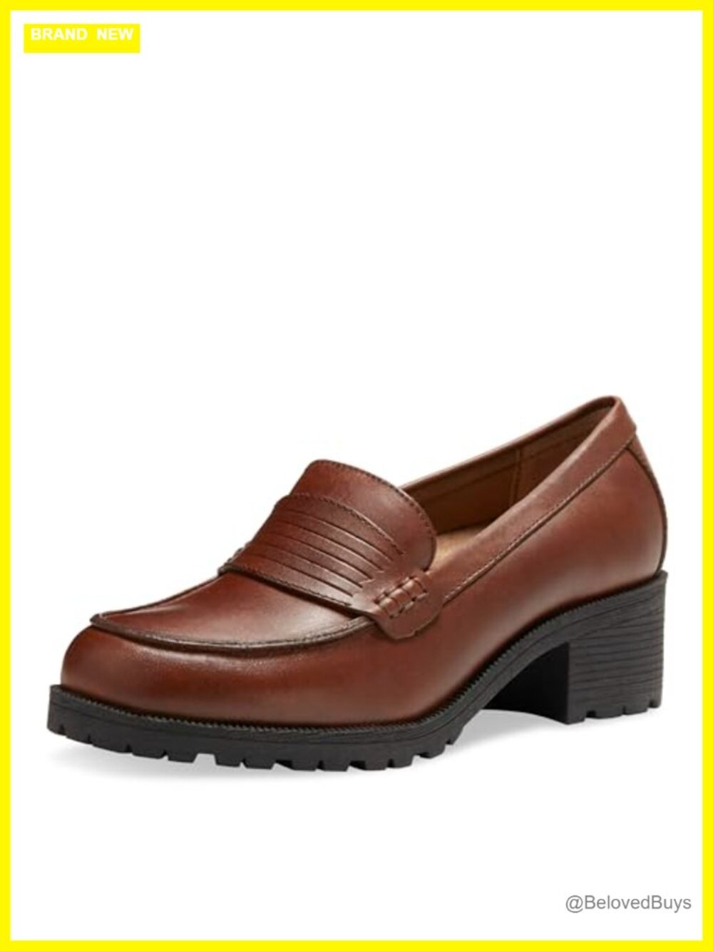 Full-Grain Leather Penny Loafers OrthoLite Cushioned Pull-On Work Shoes